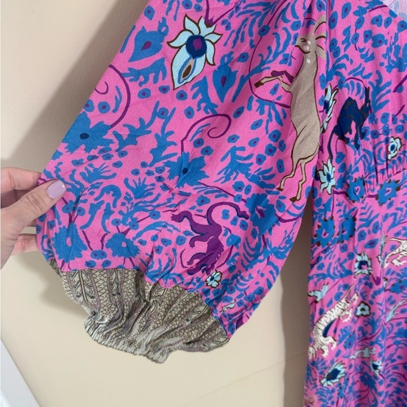 Anthropologie Plenty by Tracy Reese Puff DRESS vibrant print - Picture 6 of 7